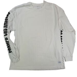 Stampd | White Long Sleeve with Los Angeles 93 Raised Graphic | Size XS
